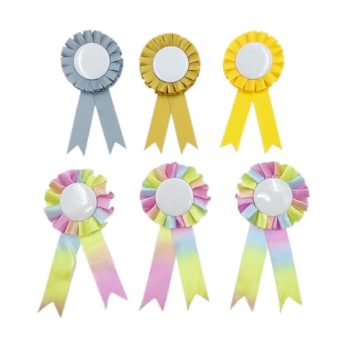 Bkemkri Rosetten für Gewinner, 6 Schleifen Regenbogen, Fun & Vibrant Hobby Horse Rosettes für Pferdezubehör Steckenpferd für Sportveranstaltungen Klassenzimmer Talentshows DIY-Partyzubehör Bkemkri Rosetten für Gewinner, 6 Schleifen Regenbogen, Fun & Vibrant Hobby Horse Rosettes für Pferdezubehör Steckenpferd für Sportveranstaltungen Klassenzimmer Talentshows DIY-Partyzubehör von Bkemkri