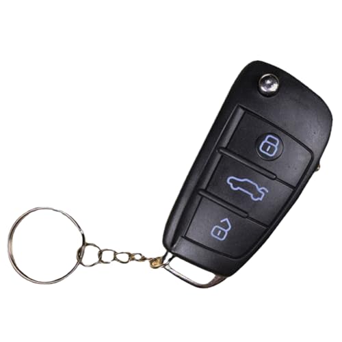 Bkljkf 2 Stück Prank Elektroschocker Autoschlüssel, Prank Autoschlüssel, Prank Autoschlüssel Schockierender Schlüsselanhänger, Neuheits Trickspielzeug Elektroschlüssel Schlüsselanhänger von Bkljkf
