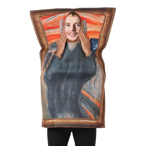 Bkljkf Berühmtes Malkostüm, Künstler-Halloween-Kostüme, Tragbare Berühmte Gemälde Kleidung Streich Kleidung, Scream Berühmte Gemälde Kostüm Halloween Streichkostüme Bkljkf Berühmtes Malkostüm, Künstler-Halloween-Kostüme, Tragbare Berühmte Gemälde Kleidung Streich Kleidung, Scream Berühmte Gemälde Kostüm Halloween Streichkostüme von Bkljkf