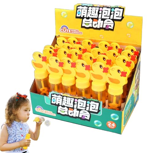 Bkljkf Bubble -Zauberstäbe für Kinder, Bubbles Party Gefälligkeiten - 24-Pieces Children Bubble Blower Game Toys | Outdoor Play Party Gefälligkeiten für Garten Hinterhof Rasenpool Karneval von Bkljkf