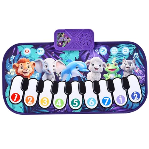 Bkljkf Klavierspiel Mate für Baby, Baby Klaviermatte - Nettes Baby -Spiele Matte Klavier | -Musikinstrumente, elektronisches Musikspielzeug, Kriechspielzeug zum Spaß für Kinder über 3 Jahre alt von Bkljkf