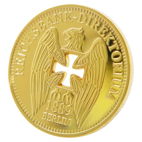 Bkljkf Münzsammlung,Reichsbank-Direktorium Münze | Hohlgefertigte Goldplattierte Andenken Für Damen & Erwachsene Als Dekoratives Zierobjekt Zur Wohnraumgestaltung Bkljkf Münzsammlung,Reichsbank-Direktorium Münze | Hohlgefertigte Goldplattierte Andenken Für Damen & Erwachsene Als Dekoratives Zierobjekt Zur Wohnraumgestaltung von Bkljkf