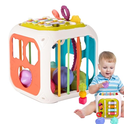 Bkljkf -sensorisches Spielzeug, Sensory Board, Multifunktional geschäftiger Würfel, Eltern-Kind-Interaktives Spielzeug, Vorschullernaktivitäten zum Geburtstag, Urlaub Bkljkf -sensorisches Spielzeug, Sensory Board, Multifunktional geschäftiger Würfel, Eltern-Kind-Interaktives Spielzeug, Vorschullernaktivitäten zum Geburtstag, Urlaub von Bkljkf