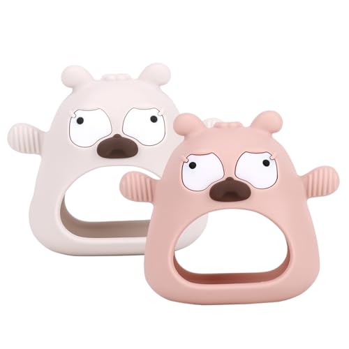 Blablablalu 2pcs Baby- und Thing -Spielzeug, Nahrungsmittel -Silikon -Zahnen Relief, Anti -fallenlierende BPA -freie Babyspielzeug für Saugbedürfnisse von Blablablalu
