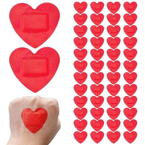 Blablablalu 50pcs Bandagen für Wunden, wasserdichte und atmungsaktive Herz -Bandaids, Klebstoff niedliche Bandaids stoppen Sie die Blutung aus kleinen Wunden und beschleunigen Wundheilung Blablablalu 50pcs Bandagen für Wunden, wasserdichte und atmungsaktive Herz -Bandaids, Klebstoff niedliche Bandaids stoppen Sie die Blutung aus kleinen Wunden und beschleunigen Wundheilung von Blablablalu