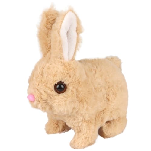 Blablablalu Bunny Roboter Spielzeug süßer Cartoon Simulierte elektrische Plüsch Safe Kaninchen ausgestopfte Tiergeschenke für Jungen und Mädchen, Keine Batterie -Hasenspielzeug für Kinder von Blablablalu