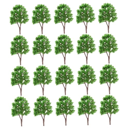 Blablablalu Modellbaum 20pcs/Set 3x2 Zoll lebensechter DIY Friendly Sponge Miniature Bäume für Architekturmodell, Zuglayout, Landschaft, Landschaft von Blablablalu