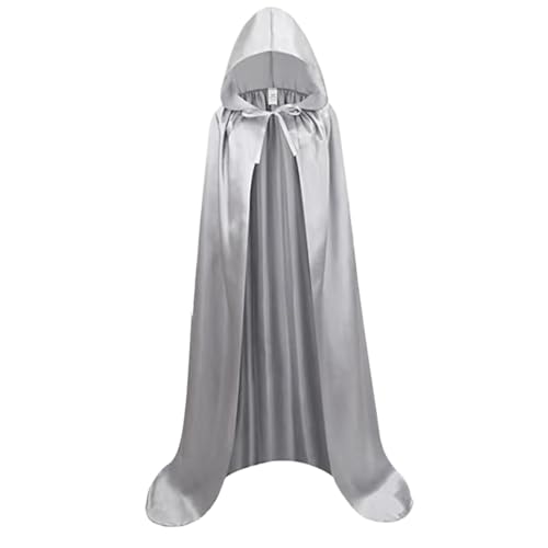 Blablablalu Umhang mit Kapuze 47 '' Satin -Stoff für Kinderzauberer Umhang mit mittelalterlicher Stil sattlicher Reaper Kostüm für Halloween Party Cosplay Masquerade Ball Pagan Feier Blablablalu Umhang mit Kapuze 47 '' Satin -Stoff für Kinderzauberer Umhang mit mittelalterlicher Stil sattlicher Reaper Kostüm für Halloween Party Cosplay Masquerade Ball Pagan Feier von Blablablalu