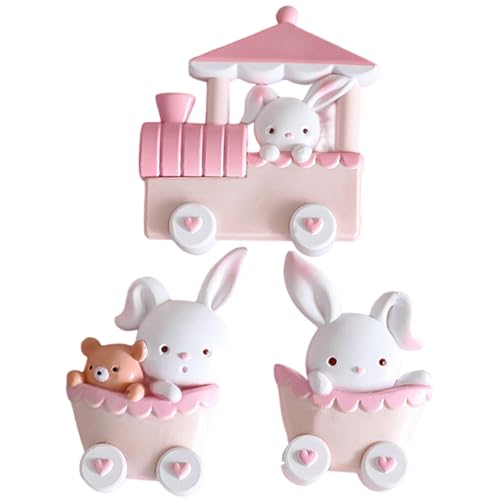 Bunny Cake Toper, 3pcs/Set PVC Bunny Figur mit Mini -Zug, dekorative Figur für Geburtstagstorte Dekoration Dollhouse Fairy Garden Ornamentsbunny Toper Bunny Cake Toper, 3pcs/Set PVC Bunny Figur mit Mini -Zug, dekorative Figur für Geburtstagstorte Dekoration Dollhouse Fairy Garden Ornamentsbunny Toper von Blablablalu