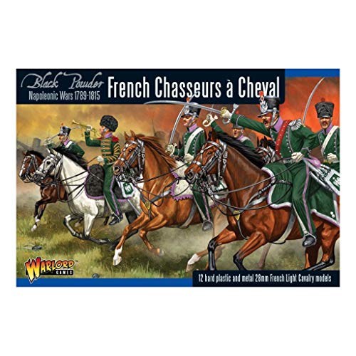 Warlord Games Chasseurs a Cheval French Cavarly Kunststoff-Miniaturen für schwarzes Pulver – sehr detaillierte napoleonische Ära für Tisch-Wargaming von Warlord Games