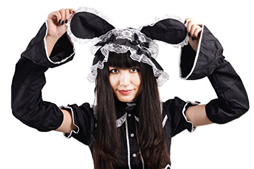 Black Sugar Schwarz – Mütze Lolita Gothic Maid Doll Spitze Bänder Zubehör Cosplay Kostüm Japanisch Paris Black Sugar Schwarz – Mütze Lolita Gothic Maid Doll Spitze Bänder Zubehör Cosplay Kostüm Japanisch Paris von Black Sugar