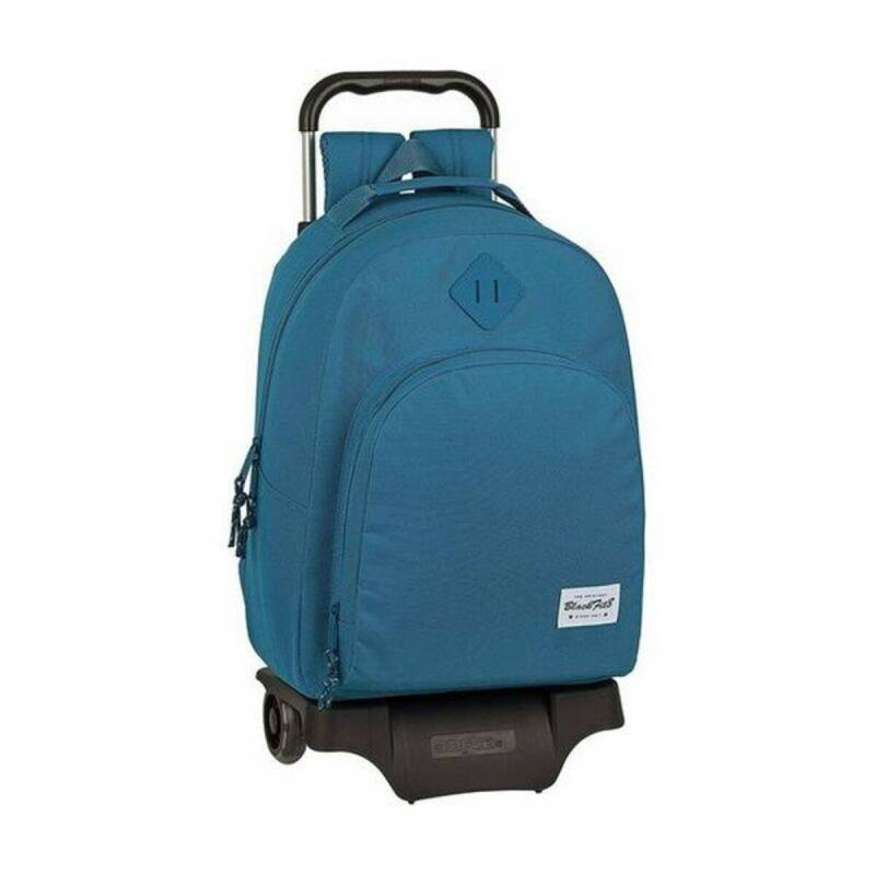 Schulrucksack mit Rädern 905 BlackFit8 M313G Blau 32 x 42 x 15 cm von BlackFit8