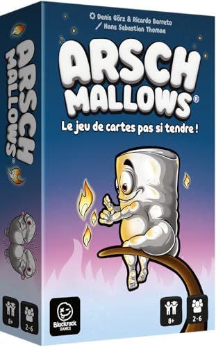 Blackrock Games Arschmallows Kartenspiel, französische Version – Gesellschaftsspiel zum Spielen mit Familie oder Freunden ab 8 Jahren, 2 bis 6 Spieler, Gesellschaft, lustig, Nachdenken und Taktik von Blackrock Games