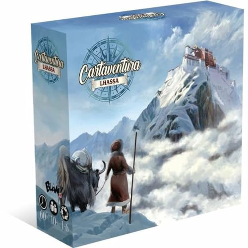 Blackrock Games Blam! Cartaventura: Lhasa • Gesellschaftsspiel – kooperatives Spiel – in der Familie, mit Freunden oder Solo, von 1 bis 6 Spielern, ab 10 Jahren – 60 Minuten, weiß von Blackrock Games