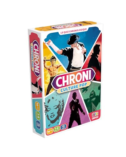 Blackrock Games Chroni Culture Pop – Kartenspiel – Gesellschaftsspiel ab 10 Jahren – 1 bis 6 Personen – Pop Kultur und Chronologie – Ein lustiges Spiel, ideal für Freunde oder Familie – on The go Blackrock Games Chroni Culture Pop – Kartenspiel – Gesellschaftsspiel ab 10 Jahren – 1 bis 6 Personen – Pop Kultur und Chronologie – Ein lustiges Spiel, ideal für Freunde oder Familie – on The go von Blackrock Games