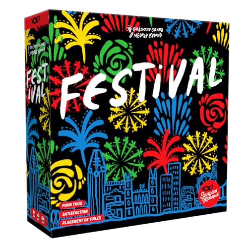 Blackrock Games Festival – Fliesenverlegungs- und Stapelspiel – Familienbrettspiel – 2 bis 4 Spieler – ab 8 Jahren – 15 Minuten schnelle Teile – Maskierter Skorpion von Blackrock Games