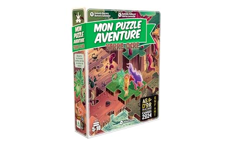 Gameflow-Mon Puzzle Abenteuer Reise in die Erde Ocker, GAM053OC, 46 x 54 cm, Braun von Act In Games