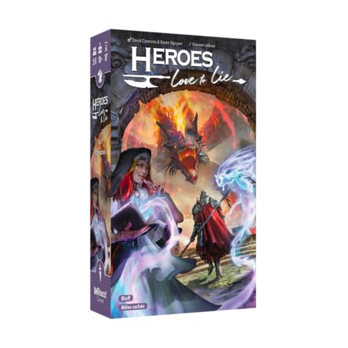 Blackrock Games Heros Love to Live – Karten- und Bluff-Spiel – Taktisches Stimmungsspiel für 2 bis 5 Spieler – ab 10 Jahren – Abzug, versteckte Rolle, Reflexion, geheime Identität – Unfriendly Games von Blackrock Games