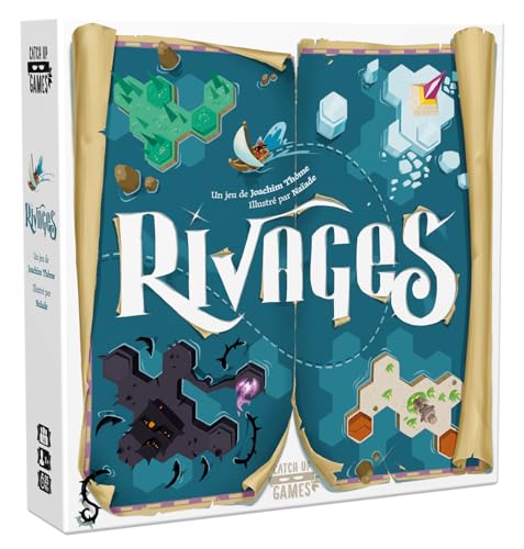 Blackrock Games Rivage – Erkundungsspiel – Ankreuzspiel – von 1 bis 5 Spielern – ab 8 Jahren – Taktik, Strategie und Reflexion – französische Version – Catch Up Games von Act In Games