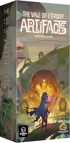 Blackrock Games The Vale of Eternity Artifacts – Erweiterung – erfordert das Basisspiel – Gesellschaftsspiel – Combo-Spiel – Ressourcen-Management-Spiel – 2 bis 4 Spieler – ab 10 Jahren – Mandoo von Blackrock Games