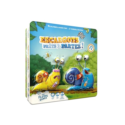Schnecken, bereit? los! – Gesellschaftsspiel für Kinder | Lustiges Rennen ab 5 Jahren | 2 bis 5 Spieler | 15 Minuten | sehr niedliche Schnecken aus Holz – Verlag The Flying Games Schnecken, bereit? los! – Gesellschaftsspiel für Kinder | Lustiges Rennen ab 5 Jahren | 2 bis 5 Spieler | 15 Minuten | sehr niedliche Schnecken aus Holz – Verlag The Flying Games von Blackrock Games
