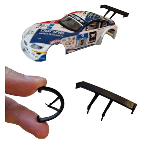 blackslot Flexibler Spoiler, Carrera Zubehör für 132 BMW Z4 M Coupe, Carrera Bahn Zubehör, Tuning Kleinteil Ersatzteil von Blackslot