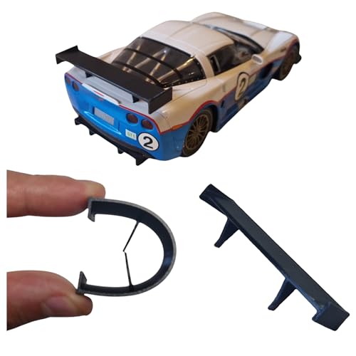 blackslot Flexibler Spoiler, Carrera Zubehör für 124 Porsche GT3 RSR, Carrera Bahn Zubehör, Tuning Kleinteil Ersatzteil von Blackslot