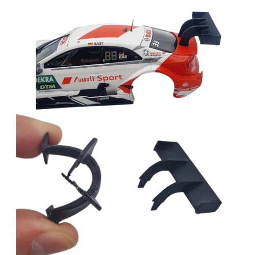 Blackslot Flexibler Spoiler, Carrera Zubehör für 132 Audi RS 5 DTM, Carrera Bahn Zubehör, Tuning Kleinteil Ersatzteil von Blackslot