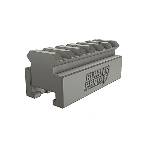 Blasterparts Slydev - Adapter kompatibel für NERF Rail zu Picatinny-Rail - Variante 1 - Durchgezogene Stege - 6,5 cm - Blaster-Modding und Zubehör für mehr Reichweite und Präzision Blasterparts Slydev - Adapter kompatibel für NERF Rail zu Picatinny-Rail - Variante 1 - Durchgezogene Stege - 6,5 cm - Blaster-Modding und Zubehör für mehr Reichweite und Präzision von Blasterparts