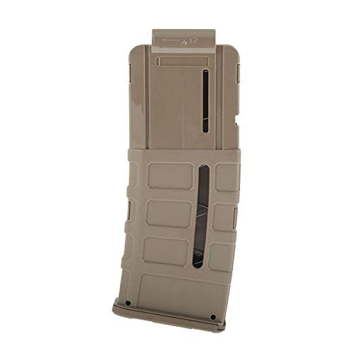 Blasterparts - gebogenes Ersatzmagazin für 12 Darts (SMG 12 Darts-Clip) - Olive - NERF kompatibel von Blasterparts