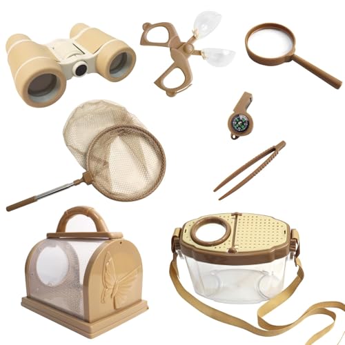 BlauHaus entdecker Set für Kinder,8-teiliges Entdecker Set,mit Insektenfänger, Kompass, Becherlupen, Mikroskop Camping, Camping Naturerkundungen Geschenk für Outdoor Spielzeug ab 4 Jahre BlauHaus entdecker Set für Kinder,8-teiliges Entdecker Set,mit Insektenfänger, Kompass, Becherlupen, Mikroskop Camping, Camping Naturerkundungen Geschenk für Outdoor Spielzeug ab 4 Jahre von BlauHaus