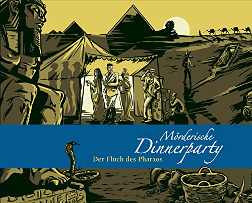 Mörderische Dinnerparty – Der Fluch des Pharaos - Krimidinner für zuhause für 6 bis 8 Personen/ spannendes Krimi Dinner Spiel/ Krimispiel für Erwachsene von Blaubart