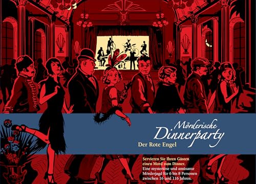 Blaubart Mörderische Dinnerparty – Der Rote Engel - Krimidinner für zuhause für 6 bis 8 Personen/spannendes Krimi Dinner Spiel/Krimispiel für Erwachsene von Blaubart