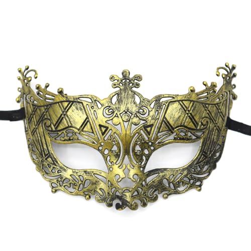 Blausky 1 St點k Herren Maske,Venezianischen Maske,Masquerade Masken,Halloweenmasken,Augenmaske,Halbgesichtsmaske,Antike Masken,Partyzubeh鰎,f黵 Halloween Party Abend Maskerade Karneval,Golden G,21x12cm Blausky 1 St點k Herren Maske,Venezianischen Maske,Masquerade Masken,Halloweenmasken,Augenmaske,Halbgesichtsmaske,Antike Masken,Partyzubeh鰎,f黵 Halloween Party Abend Maskerade Karneval,Golden G,21x12cm von Blausky