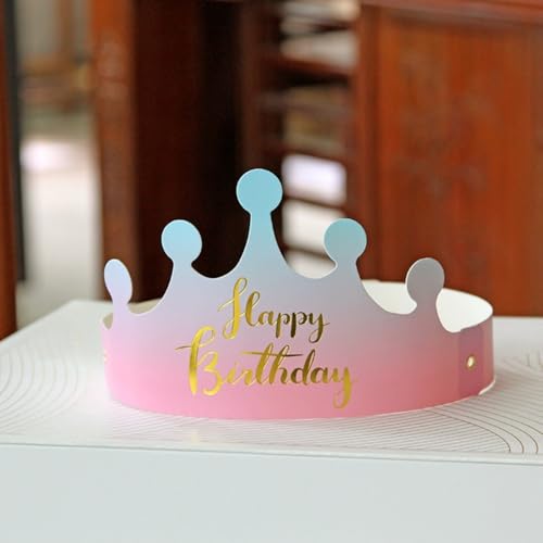 Blausky 20 Stück Happy birthday Papier Krone,Geburtstagshut Bunte Geburtstag Partyhüte Prinzessin Prinz Kronen Party Deko Hut für Foto Booth Party Geburtstags Festivals Baby Shower,Blau-Rosa Blausky 20 Stück Happy birthday Papier Krone,Geburtstagshut Bunte Geburtstag Partyhüte Prinzessin Prinz Kronen Party Deko Hut für Foto Booth Party Geburtstags Festivals Baby Shower,Blau-Rosa von Blausky