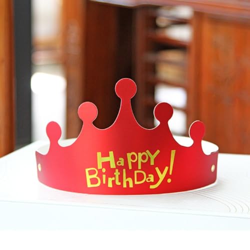 Blausky 20 Stück Happy birthday Papier Krone,Geburtstagshut Bunte Geburtstag Partyhüte Prinzessin Prinz Kronen Party Deko Hut für Foto Booth Party Geburtstags Festivals Baby Shower,Rot Blausky 20 Stück Happy birthday Papier Krone,Geburtstagshut Bunte Geburtstag Partyhüte Prinzessin Prinz Kronen Party Deko Hut für Foto Booth Party Geburtstags Festivals Baby Shower,Rot von Blausky
