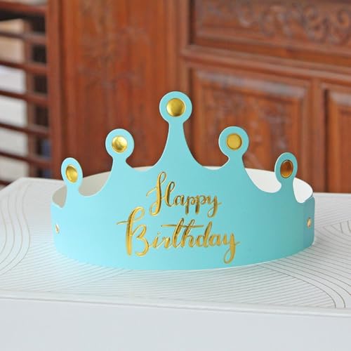 Blausky 50 Stück Happy birthday Papier Krone,Geburtstagshut Bunte Geburtstag Partyhüte Prinzessin Prinz Kronen Party Deko Hut für Foto Booth Party Geburtstags Festivals Baby Shower,Blau Blausky 50 Stück Happy birthday Papier Krone,Geburtstagshut Bunte Geburtstag Partyhüte Prinzessin Prinz Kronen Party Deko Hut für Foto Booth Party Geburtstags Festivals Baby Shower,Blau von Blausky