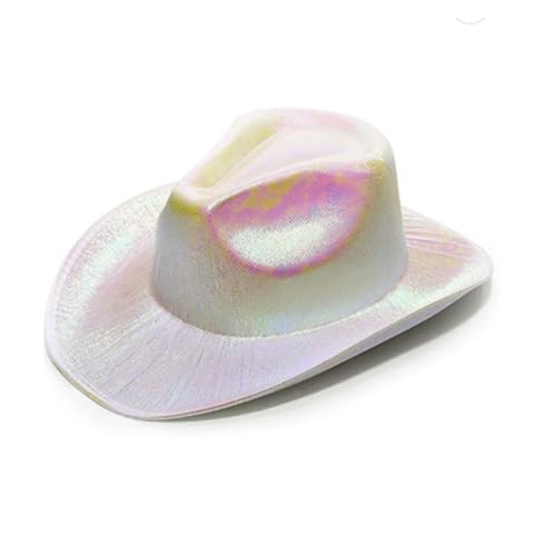 Blausky Glitzer Kappe,Fluoreszenz Disco-Hut Bunter Cowboyhut Metallisch Hip Hop Hut Laser Party Hut Farbwechsel-Hut für Faschingskostüme,Karneval,JGA Mottoparty und Festivals,Unisex 58cm Weiß Blausky Glitzer Kappe,Fluoreszenz Disco-Hut Bunter Cowboyhut Metallisch Hip Hop Hut Laser Party Hut Farbwechsel-Hut für Faschingskostüme,Karneval,JGA Mottoparty und Festivals,Unisex 58cm Weiß von Blausky