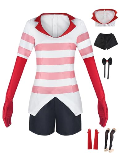 Bleoavre Anime Engel Cosplay Staub Kostüm Halloween Outfits für Frauen (Rosa, M) von Bleoavre