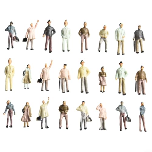 BlesConi Miniatur-Modelle für kleine Personen, Sammlung von ABS-Figuren, perfekt für verschiedene Projekte im Maßstab 1:75 geeignet von BlesConi