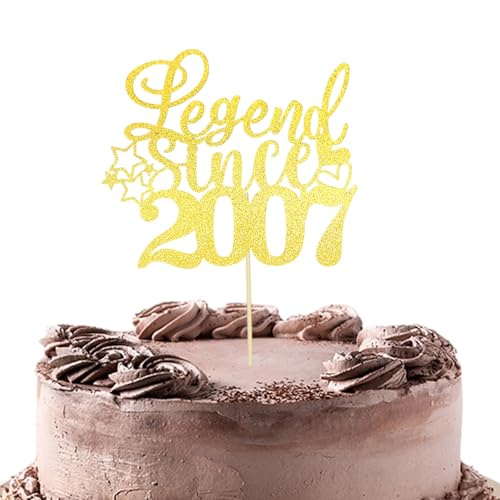 Bliceon Geburtstagstortenaufsätze, legendäre Designs von 2007, 18. Geburtstag, Feiern, Jubiläen und Kuchendekoration, Partyzubehör Bliceon Geburtstagstortenaufsätze, legendäre Designs von 2007, 18. Geburtstag, Feiern, Jubiläen und Kuchendekoration, Partyzubehör von Bliceon