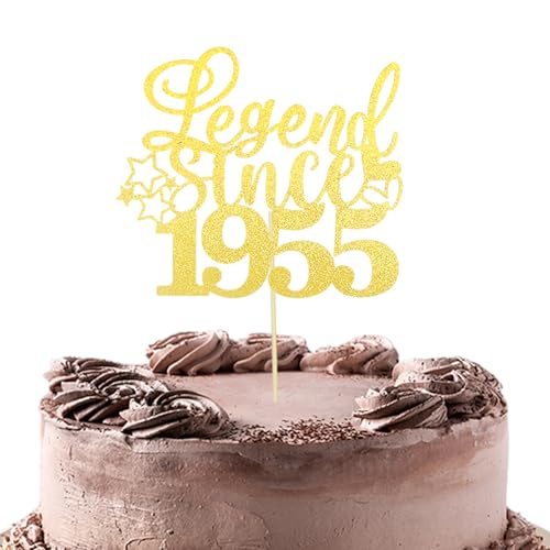 Bliceon Geburtstagstortenaufsätze, legendäres Design von 1955, 70. Geburtstag, Kuchendekoration, Feier, Hochzeitstag und Partyzubehör Bliceon Geburtstagstortenaufsätze, legendäres Design von 1955, 70. Geburtstag, Kuchendekoration, Feier, Hochzeitstag und Partyzubehör von Bliceon