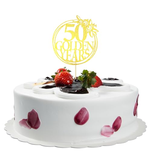 Tortenaufsatz zum 50. Geburtstag, Roségold, Happy Cake Dekoration, Cheers Anniversary Party Supplies, 50. Geburtstag Feier Dekor, für Meilenstein-Geburtstage, Gedenktag Tortenaufsatz zum 50. Geburtstag, Roségold, Happy Cake Dekoration, Cheers Anniversary Party Supplies, 50. Geburtstag Feier Dekor, für Meilenstein-Geburtstage, Gedenktag von Bliceon