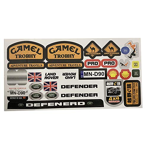 BliliDIY 1/12 Rc Auto Modell Ersatzteile DIY Aufkleber Decals Sheet Für Karosseriezubehör von BliliDIY