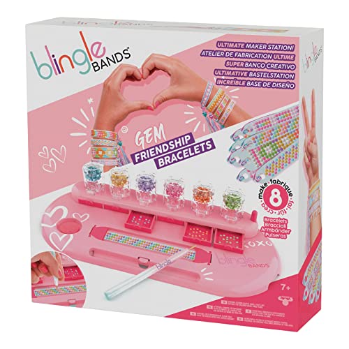 Blingle Bands DIY Gem Friendship Bracelet, 8 Band Deluxe Studio - Arts & Craft Activity for Ages 7 and Up von Blingle Bands