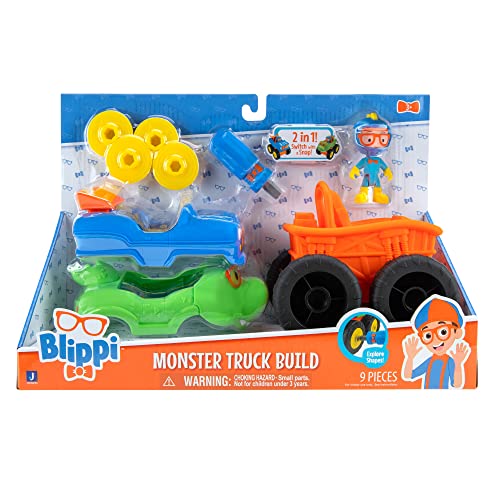 Blippi BLP0213 Build-3 Inch Racer Figure with Build and Take Apart Monster Truck von Blippi