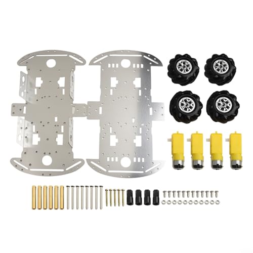 BlissfulAbode Roboterauto-Set für Rad, Doppelfahrwerk, Motor, 4WD, intelligentes Fahrzeug, Bildungsprojekt für Anfänger, Profis, bereit für Arduino, Raspberry Pi von BlissfulAbode