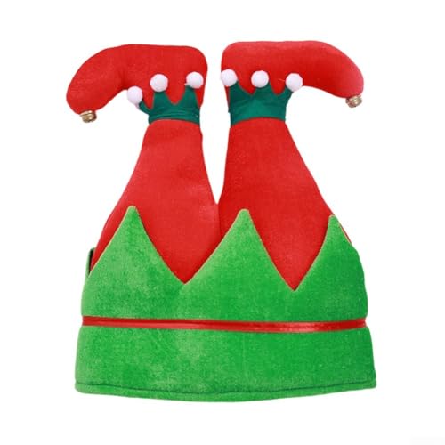 BlissfulAbode Weihnachtlicher Clown-Hut für Erwachsene, als Urlaubskostüm-Accessoire, um festliche Stimmung und Lachen zu verbreiten (Stil B) von BlissfulAbode