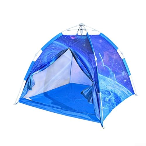 Indoor/Outdoor Kinder Spielzelt aus Oxford-Tuch und Fiberglas-Stangen, faltbares Design für einfache Lagerung und Transport (blau) von BlissfulAbode