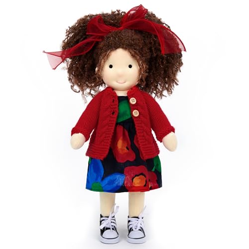 BlissfulPixie Handgemachte Waldorfpuppe,Personalisierte Stoffpuppe & Plüschpuppe für Kinder,Geburtstagsgeschenk mit Schöner Geschenkbo-Adeline30CM BlissfulPixie Handgemachte Waldorfpuppe,Personalisierte Stoffpuppe & Plüschpuppe für Kinder,Geburtstagsgeschenk mit Schöner Geschenkbo-Adeline30CM von BlissfulPixie